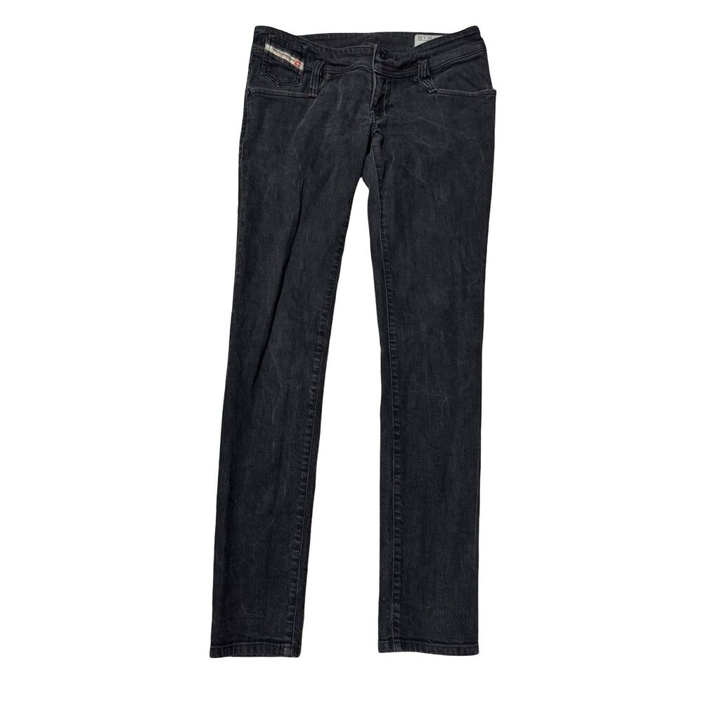 Diesel Industry Matic Jeans Gray Wash Denim Stretch Skinny Italy Women's 29x32